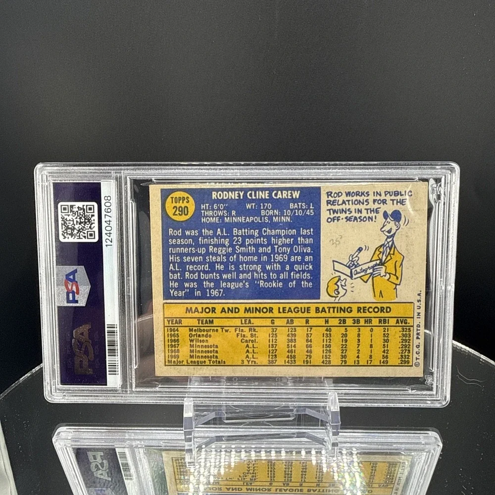 1970 Topps Rod Carew Minnesota Twins #290 PSA 6 EX-MT Condition